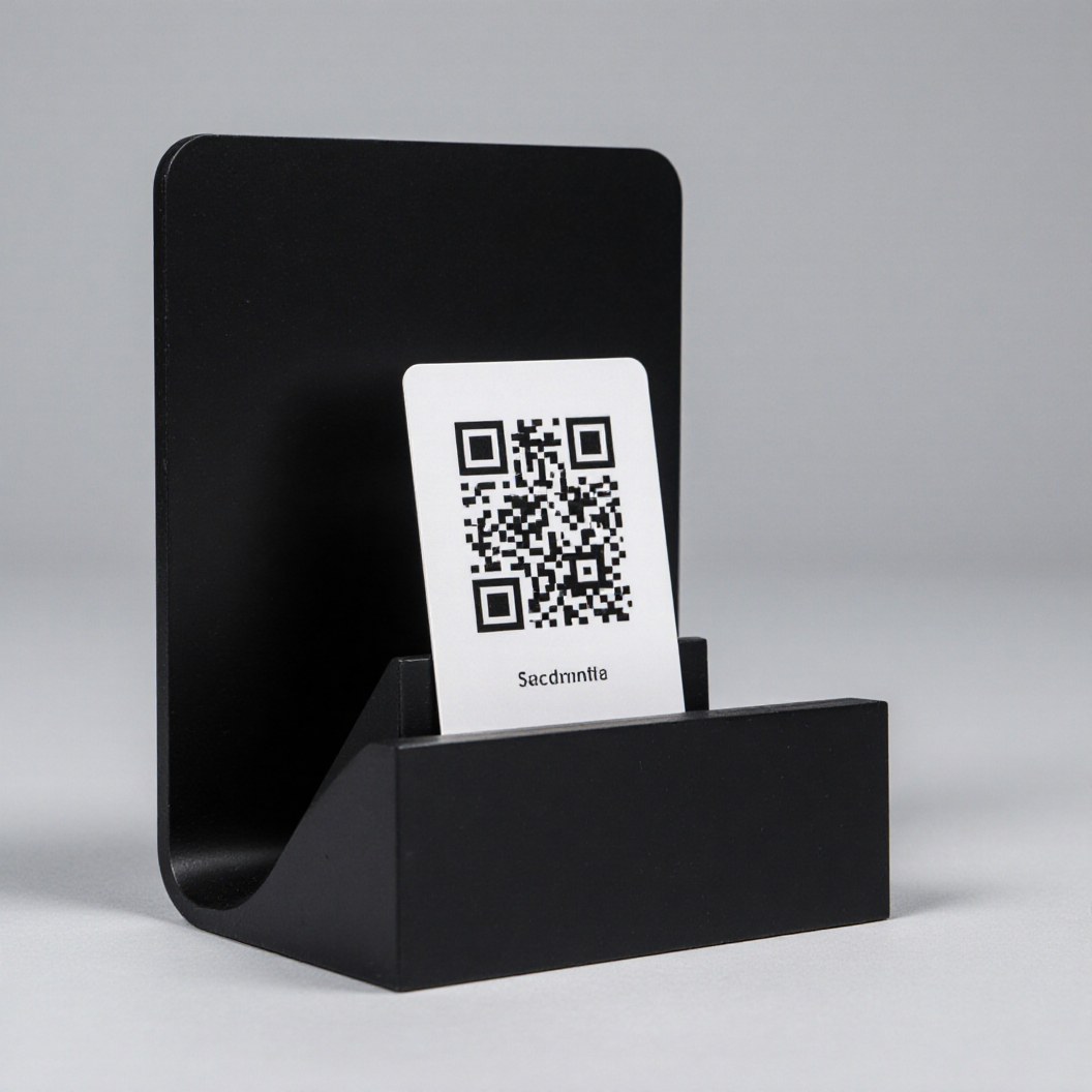 QR and NFC stand